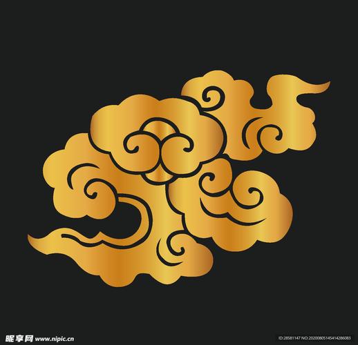 矢量古典祥云设计图